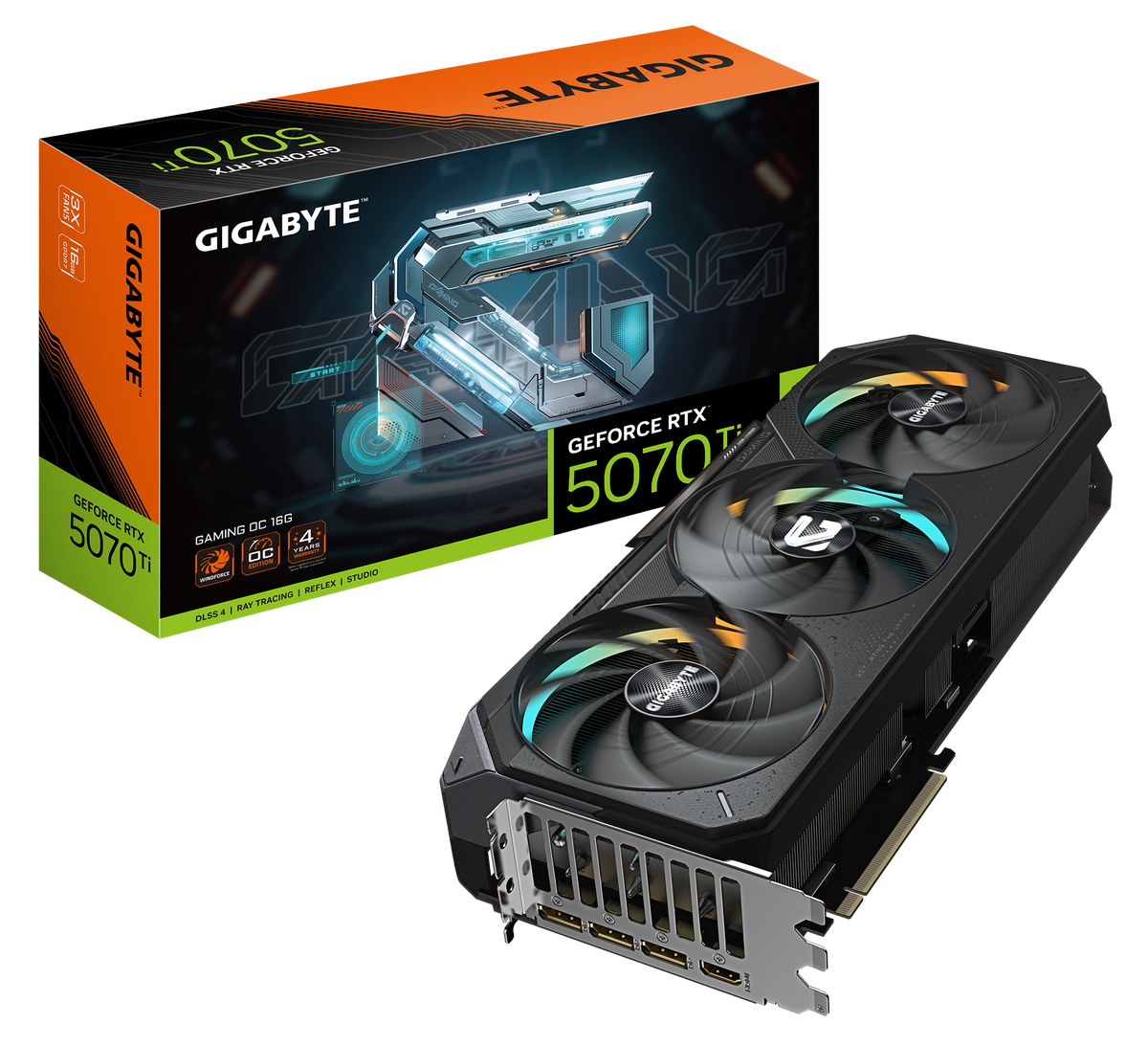 GIGABYTE GEFORCE RTX 5070TI 16GB GDDR7 GAMING OC 3X FANS GV-N507TGAMING OC-16GD GRAPHICS CARD