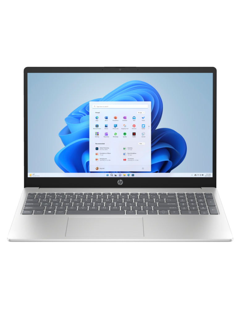 HP 15-FC0412AU AMD RYZEN 5 7520U 16GB DDR5 MEM 512GB SSD 15.6" FHD WIN11 NATURAL SILVER OFFICE H&S 2024