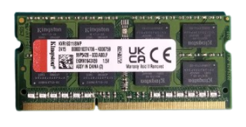 KINGSTON 8GB PC12800 KVR16S11/8WP DDR3 SODIMM MEMORY