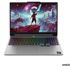 LENOVO LOQ 15AHP11 LAPTOP AMD RYZEN 7 250 16GB DDR5 MEM 512GB SSD RTX 5050 8GB VRAM 15.3" WUXGA 165HZ WIN11 HOME LUNA GREY OFFICE HOME 2024 83TN0016PH
