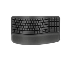 LOGITECH WAVE KEYS ERGONOMIC OFFWHITE WIRELESS KEYBOARD