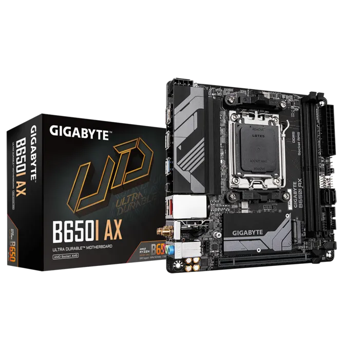 MAINBOARD AM5 GIGABYTE B650I AX MINI ITX AM5 AMD MOTHERBOARD