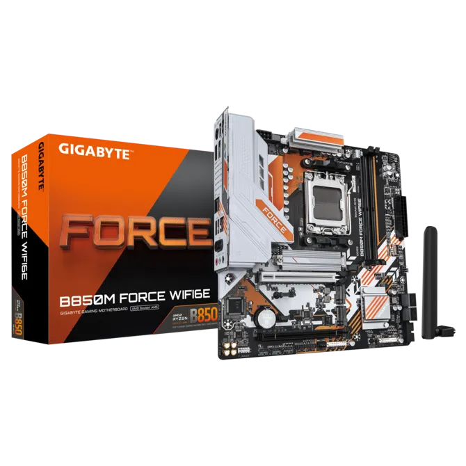 MAINBOARD AM5 GIGABYTE B850M FORCE WIFI6E AM5 AMD MOTHERBOARD