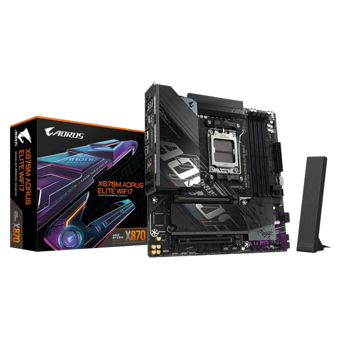 MAINBOARD AM5 GIGABYTE X870M AORUS ELITE WIFI7 AM5 AMD MOTHERBOARD