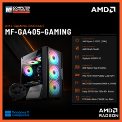 MF-GA405-GAMING (CPU ONLY) AMD RYZEN 3 3200G / RADEON GRAPHICS / A520M / 16GB DDR4 / 512GB SSD M.2 NVME PCIE 3 / BLACK CASE