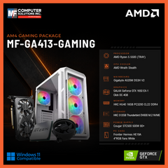MF-GA413-GAMING (CPU ONLY) AMD RYZEN 5 5500 / GTX 1650 4GB / A520M / 16GB DDR4 / 512GB SSD M.2 NVME PCIE 3 / WHITE CASE