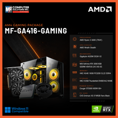 MF-GA416-GAMING (CPU ONLY) AMD RYZEN 5 5600 / RTX 3050 6GB / A520M / 16GB DDR4 / 512GB SSD M.2 NVME PCIE 3 / BLACK CASE
