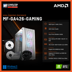 MF-GA426-GAMING (CPU ONLY) AMD RYZEN 5 5600 / RTX 5060 8GB / B550M / 16GB DDR4 / 500GB SSD M.2 NVME PCIE 4 / WHITE CASE