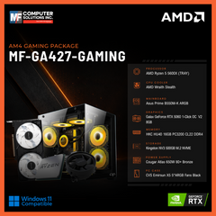 MF-GA427-GAMING (CPU ONLY) AMD RYZEN 5 5600X / RTX 5060 8GB / B550M / 16GB DDR4 / 500GB SSD M.2 NVME PCIE 4 / BLACK CASE