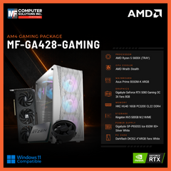 MF-GA428-GAMING (CPU ONLY) AMD RYZEN 5 5600X / RTX 5060 8GB / B550M / 16GB DDR4 / 500GB SSD M.2 NVME PCIE 4 / WHITE CASE