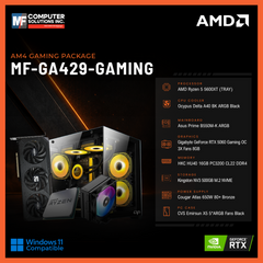 MF-GA429-GAMING (CPU ONLY) AMD RYZEN 5 5600XT / RTX 5060 8GB / B550M / 16GB DDR4 / 500GB SSD M.2 NVME PCIE 4 / BLACK CASE
