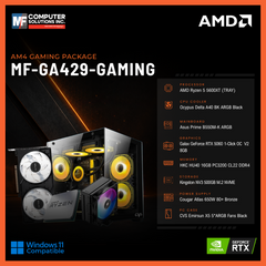 MF-GA429-GAMING (CPU ONLY) AMD RYZEN 5 5600XT / RTX 5060 8GB / B550M / 16GB DDR4 / 500GB SSD M.2 NVME PCIE 4 / BLACK CASE