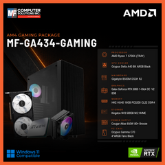 MF-GA434-GAMING (CPU ONLY) AMD RYZEN 7 5700X / RTX 5060 8GB / B550M / 16GB DDR4 / 500GB SSD M.2 NVME PCIE 4 / BLACK CASE