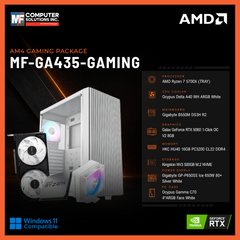 MF-GA435-GAMING (CPU ONLY) AMD RYZEN 7 5700X / RTX 5060 8GB / B550M / 16GB DDR4 / 500GB SSD M.2 NVME PCIE 4 / WHITE CASE