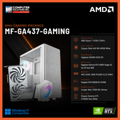 MF-GA437-GAMING (CPU ONLY) AMD RYZEN 7 5700X / RTX 5060TI 8GB / B550M / 16GB DDR4 / 500GB SSD M.2 NVME PCIE 4 / WHITE CASE