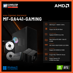 MF-GA441-GAMING (CPU ONLY) AMD RYZEN 7 5800XT / RTX 5060 8GB / B550M / 16GB DDR4 / 500GB SSD M.2 NVME PCIE 4 / BLACK CASE