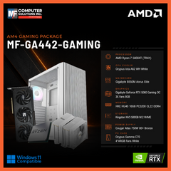 MF-GA442-GAMING (CPU ONLY) AMD RYZEN 7 5800XT / RTX 5060 8GB / B550M / 16GB DDR4 / 500GB SSD M.2 NVME PCIE 4 / WHITE CASE