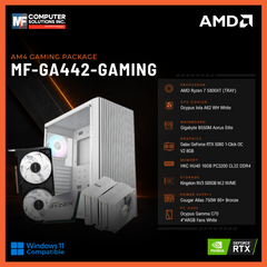 MF-GA442-GAMING (CPU ONLY) AMD RYZEN 7 5800XT / RTX 5060 8GB / B550M / 16GB DDR4 / 500GB SSD M.2 NVME PCIE 4 / WHITE CASE
