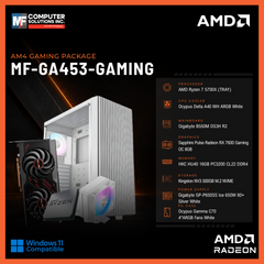 MF-GA453-GAMING (CPU ONLY) AMD RYZEN 7 5700X / RX 7600 8GB / B550M / 16GB DDR4 / 500GB SSD M.2 NVME PCIE 4 / WHITE CASE