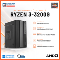 MF-R100-OFFICE (CPU ONLY) AMD RYZEN 3 3200G / A520M / 8GB DDR4 / 512GB SSD / CASING WITH 700W PSU