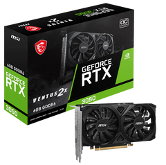 MSI GEFORCE RTX 3050 6GB GDDR6 VENTUS 2X E 6G OC GRAPHICS CARD
