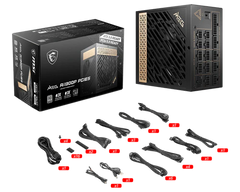 MSI MEG AI1300P 1300WATTS PCIE5 80PLUS PLATINUM FULL-MODULAR POWER SUPPLY