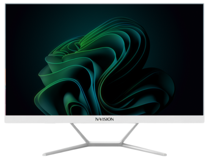 NVISION A24K6-I707-1625-KM AIO DESKTOP MB H110 CORE I7-7700T 16GB (2X8GB) DDR3 MEM 256GB SSD 23.8" FHD DISPLAY WIN11 HOME BLACK