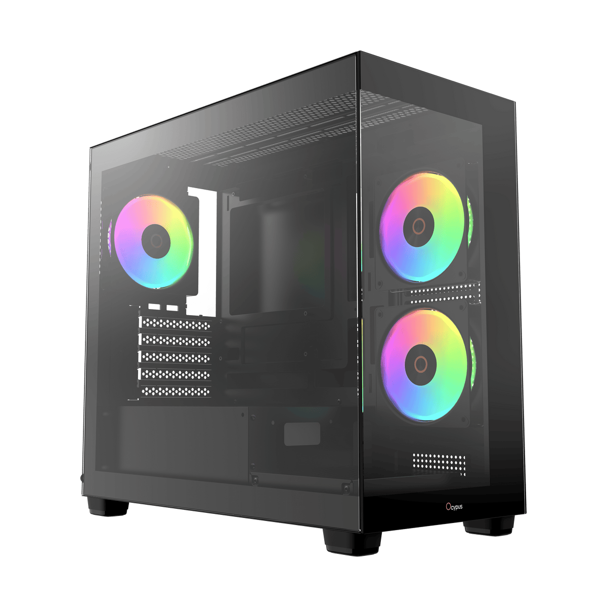 OCYPUS GAMMA C52 BLACK MINI-TOWER WITH ARGB FAN PC CASE