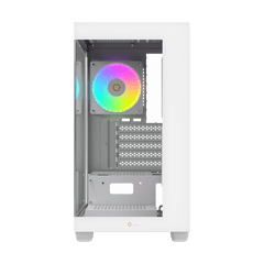 OCYPUS GAMMA C52 WHITE MINI-TOWER WITH ARGB FAN PC CASE