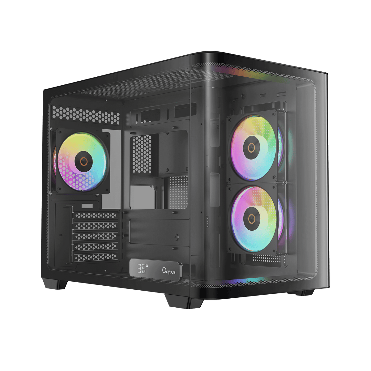 OCYPUS IOTA C50 BLACK 270* CURVE-GLASS WITH ARGB PC CASE