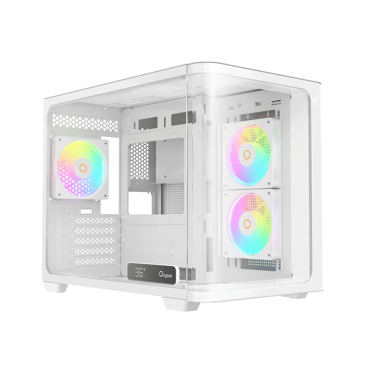 OCYPUS IOTA C50 WHITE 270* CURVE-GLASS WITH ARGB PC CASE