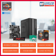 OFFICE CPU ONLY AMD RYZEN 7 5700G / A520M / 8GB DDR4 / 512GB SSD / CASING WITH 700W PSU