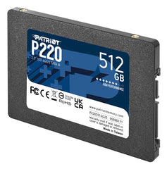 PATRIOT P220 512GB 9SE00171-P220S512G25 SOLID STATE DRIVE SATA 2.5