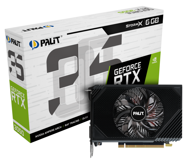 PALIT GEFORCE RTX 3050 6GB GDDR6 STORM X NE63050018JE-1072F GRAPHICS CARD