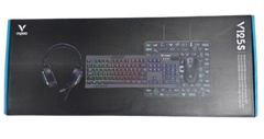 RAPOO V125S 4 IN 1 V50S+V16RGB+VH360+V10P BLACK 13460 KEYBOARD/MOUSE/HEADSET/MOUSEPAD GAMING SET