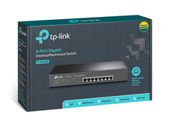 TP LINK 8 PORTS TL-SG1008 METAL RACKMOUNT GIGABIT SWITCH