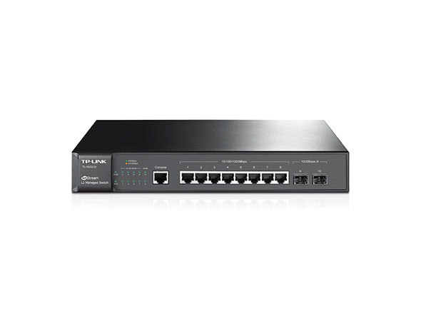TP LINK JETSTREAM 8 PORTS L2+ MANAGED TL-SG3210 WITH 2 PORTS SFP GIGABIT SWITCH