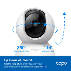 TP LINK TAPO C200 PAN/TILT MOTION DETECTION SMART SECURITY CAMERA