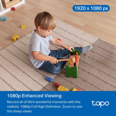TP LINK TAPO C201 PAN/TILT HOME SECURITY 1080P FHD BLACK SMART SECURITY CAMERA