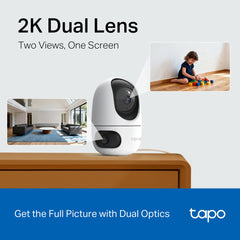 TP LINK TAPO C245D DUAL LENS PAN/TILT 2K+2K SYNCHRONIZED SMART DETECTION AND TRACKING SMART SECURITY CAMERA