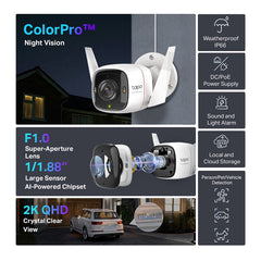 TP LINK TAPO C325WB OUTDOOR COLORPRO NIGHT VISION SMART SECURITY CAMERA