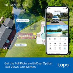 TP LINK TAPO C545D OUTDOOR DUAL LENS PAN/TILT SMART SECURITY CAMERA