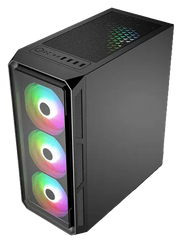 TRENDSONIC FRONTIER HERMES HE19A 4*RGB FANS BLACK PC CASE