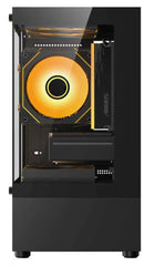 TRENDSONIC JR14A JURO TG BLACK 3*12CM FAN MATX PC CASE