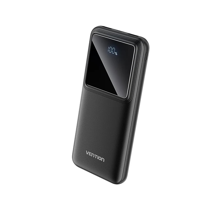VENTION L13BB 10000MAH MICRO USB+USB-A+USB-C+LIGHTNING BLACK POWER BANK
