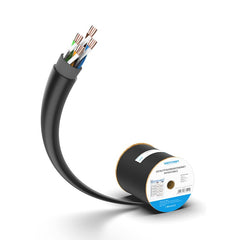VENTION OUTDOOR 23AWG 305M BLACK CAT6 UTP CABLE